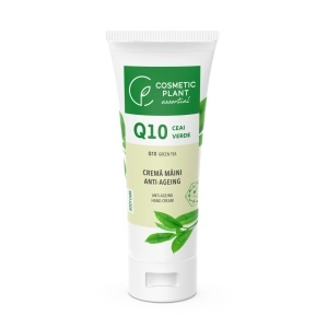 Crema maini anti-ageing Q10 + ceai verde și complex mineral energizant Cosmetic Plant, 100 ml