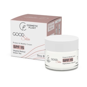 Crema matifianta ten gras sau mixt GOOD Skin Protect & Mattify Cream cu SPF 15 Cosmetic Plant, 50 ml