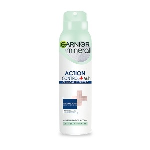 Spray &amp; stick dama, garnier | Deodorant antiperspirant spray pentru femeiaction control+ 96h, garnier 150 ml | 1001cosmetice.ro