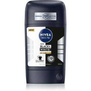 Parfumuri barbati | Deodorant antiperspirant stick, black & white, invisible, epic night, nivea men, 50 ml | 1001cosmetice.ro