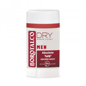 Deodorant antiperspirant stick, Dry Amber Scent, Borotalco Men, 40 ml