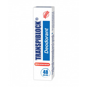 Deodorant spray 48 ore antiperspirant, Transpiblock, 150 ml