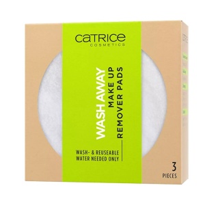 Dischete demachiante reutilizabile, Wash Away Make Up Remover Pads, Set 3 bucati, Catrice