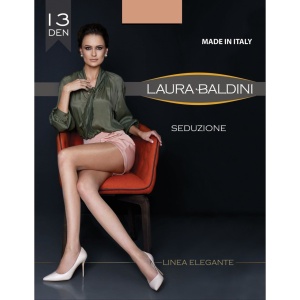 Dressuri / ciorapi dama | Dres transparent subtire 13 den seduzione culoare daino-bej laura baldini | 1001cosmetice.ro