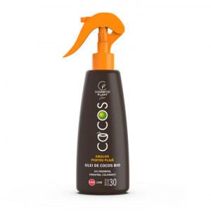 Emulsie plaja COCOS SPF 30 cu ulei de cocos bio Cosmetic Plant, 200 ml
