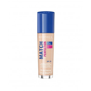 Fond de ten match perfection spf 20 light porcelain 10 rimmel london, 30 ml thumb 1 - 1001cosmetice.ro