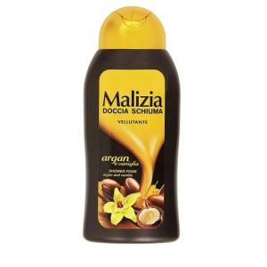 Gel de duș Argan e Vaniglia, Malizia, 300 ml