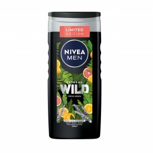 Gel de dus Wild Extreme Fresh Green, Nivea Men, 250 ml