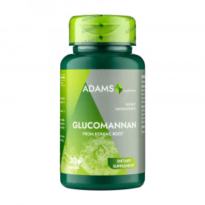 Glucomannan, supliment alimentar/pastile de slabit, 450 mg, adams thumb 1 - 1001cosmetice.ro