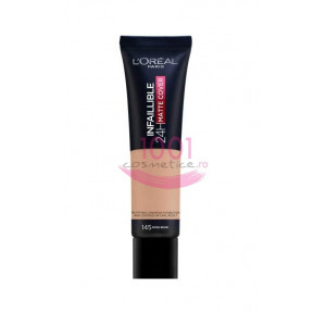 LOREAL INFAILLIBLE 24H MATTE COVER FOND DE TEN ROSE BEIGE 145