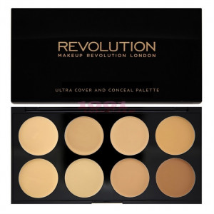 Makeup revolution london ultra cover and conceal paleta corector light - medium thumb 3 - 1001cosmetice.ro