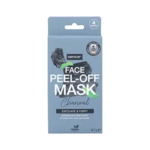 Acnee &amp; puncte negre, sence | Masca de curatare a porilor exfolianta si purifianta cu carbune sence, 4 buc | 1001cosmetice.ro