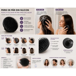 [Perie pentru masajul capilar, lionesse 872430 - 1001cosmetice.ro] [2]