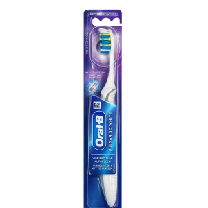 Periuta de dinti manuala, cu baterii, Pulsar 3D White, Oral-B