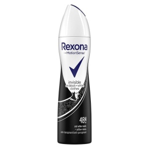 REXONA ADVANCED PROTECTION INVISIBLE BLACK+WHITE ANTIPERSPIRANT DEO SPRAY WOMEN, 150 ML 72H