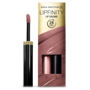 Ruj de buze rezistent până la 24H Lipfinity Lip Colour 016 Glowing, Max Factor, 2,3 ml + 1,9 g