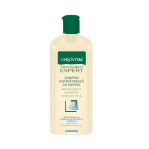 Păr | Șampon antimătreață cu ichtiol gerovital tratament expert, 250 ml  | 1001cosmetice.ro