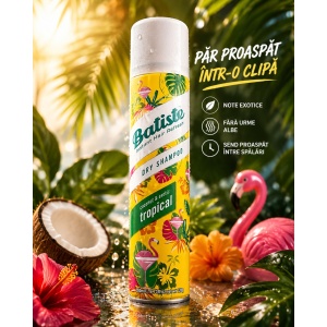 [Sampon uscat, tropical, cu parfum exotic de cocos si note florale subtile, batiste, 200 ml - 1001cosmetice.ro] [2]