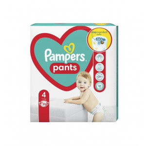 Scutece chilotei pentru copii, Baby Dry Pants Pampers, Nr.4, 9-15 Kg, pachet 25 bucati