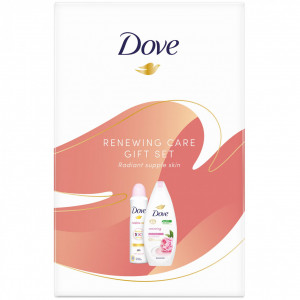 Set cadou Renewing Care Radiant Supple Skin gel de dus 250 ml + antiperspirant 150 ml, Dove