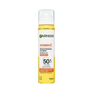 Produse plaja, garnier | Spray pentru ten si fixarea machiajului, cu vitamina c si spf 50+, iluminator, garnier, 75ml | 1001cosmetice.ro