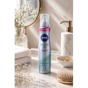 [Spuma pentru par, cu panthenol si vitamina b3, nivel de fixare 4, volume care, nivea, 150 ml - 1001cosmetice.ro] [3]
