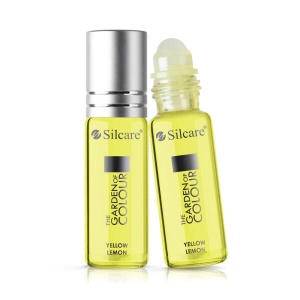 Unghii, silcare | Ulei pentru unghii si cuticule the garden of color, cu roll on lemon yellow silcare,15 ml | 1001cosmetice.ro