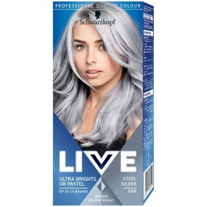 Vopsea de par, schwarzkopf professional | Vopsea semipermanenta, live color pastel, steel silver 098, schwarzkopf, 80 ml | 1001cosmetice.ro