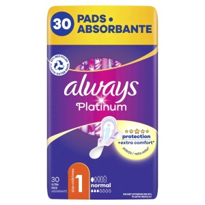 Absorbante Always Platinum Ultra Normal 1, pachet 30 bucati