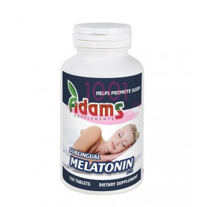 Adams sublingual melatonin 3mg supliment alimentar 150 tablete thumb 1 - 1001cosmetice.ro