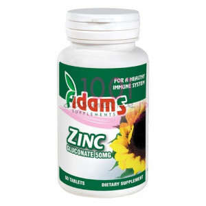 Adams zinc 50 mg 60 tablete thumb 1 - 1001cosmetice.ro