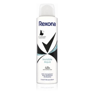 Antiperspirant deodorant spray Invisible Aqua, Rexona, 150 ml