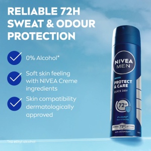 [Antiperspirant protect & care 72h, nivea men, 200 ml - 1001cosmetice.ro] [4]