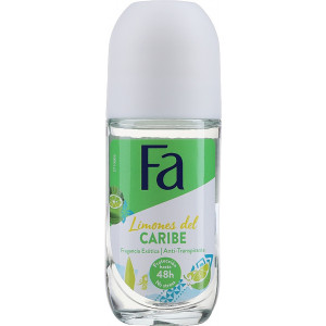 Antiperspirant Roll-On Caribbean Lemon 48h Fa, 50 ml