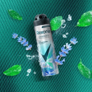 [Antiperspirant spray, advanced protection, cooling, menthol & blue lavender, rexona men, 150 ml - 1001cosmetice.ro] [3]