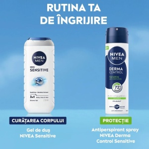 [Antiperspirant spray derma control sensitive, nivea men, 150 ml - 1001cosmetice.ro] [5]