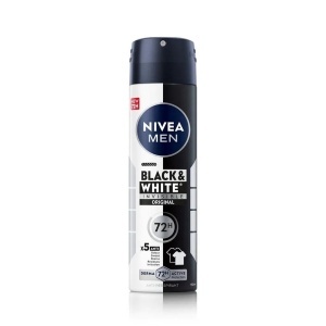 Antiperspirant spray Invisible Black & White, Original, Nivea Men