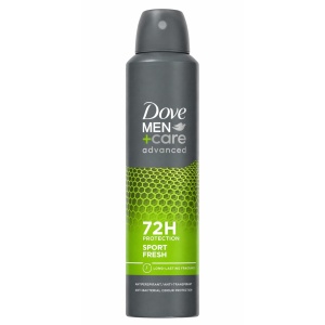 Antiperspirant spray, Sport Fresh 72h, Dove Men, 250 ml