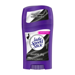 Spray și stick pentru femei | Antiperspirant stick 48h, invisible dry, shower fresh, lady speed stick, 40 g | 1001cosmetice.ro