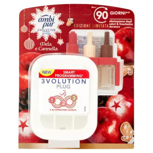 Aparat electric de camera 3Volution+ Set 3 rezerve ,Mella e Canella Ambi Pur, 20 ml