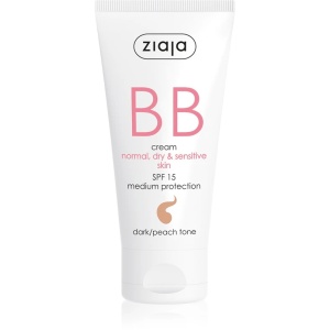 Bb cream, ziaja | Bb cream pentru ten normal, uscat & sensibil, spf 15, dark/peach tone, ziaja, 50 ml | 1001cosmetice.ro