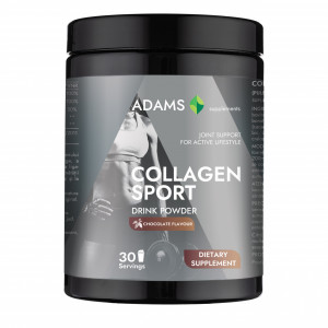 Collagen Sport, pulbere, cu aroma de ciocolata, Adams, 600 g