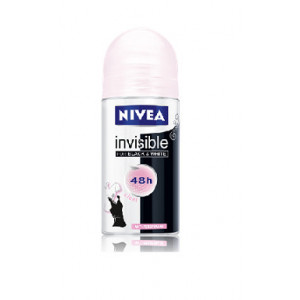 Deodorant anti-perspirant roll-on 48H Black & White Invisible Clear Nivea, 50 ml