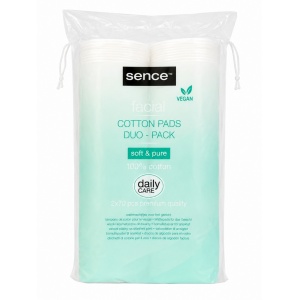 [Dischete demachiante rotunde 100% bumbac, pachet dublu, sence, 2x70 bucati - 1001cosmetice.ro] [2]