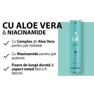 [Fixativ pentru par, aloe boost, putere 4, taft, 250 ml - 1001cosmetice.ro] [2]