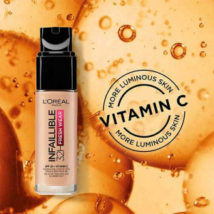 Fond de ten infaillible 32h fresh wear spf 25 + vitamina c, rose ivory loreal 60, 30 ml thumb 2 - 1001cosmetice.ro