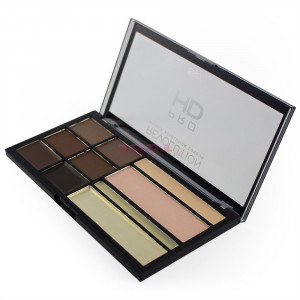 Makeup revolution london pro hd contour and highlighters and brow palette thumb 2 - 1001cosmetice.ro