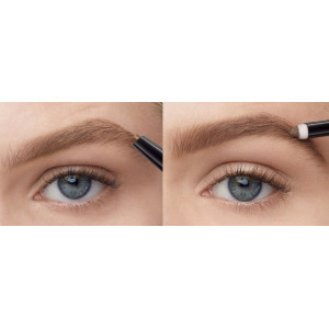 Maybelline xpress brow satin duo 2in1 powder/crayon brunette thumb 2 - 1001cosmetice.ro