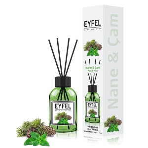 Odorizant betisoare pentru camera Red Diffuser, miros de Brad + Menta, Eyfel, 120 ml