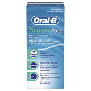 Igiena orala, oral-b | Oral-b super floss ata dentara 50m | 1001cosmetice.ro